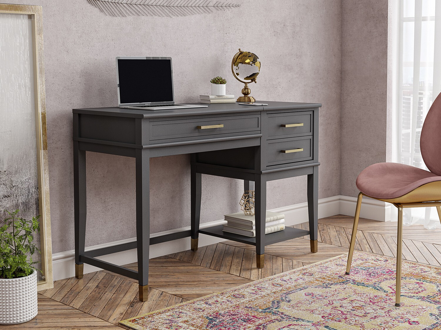 Bürotisch Belromu 102 (Graphit)