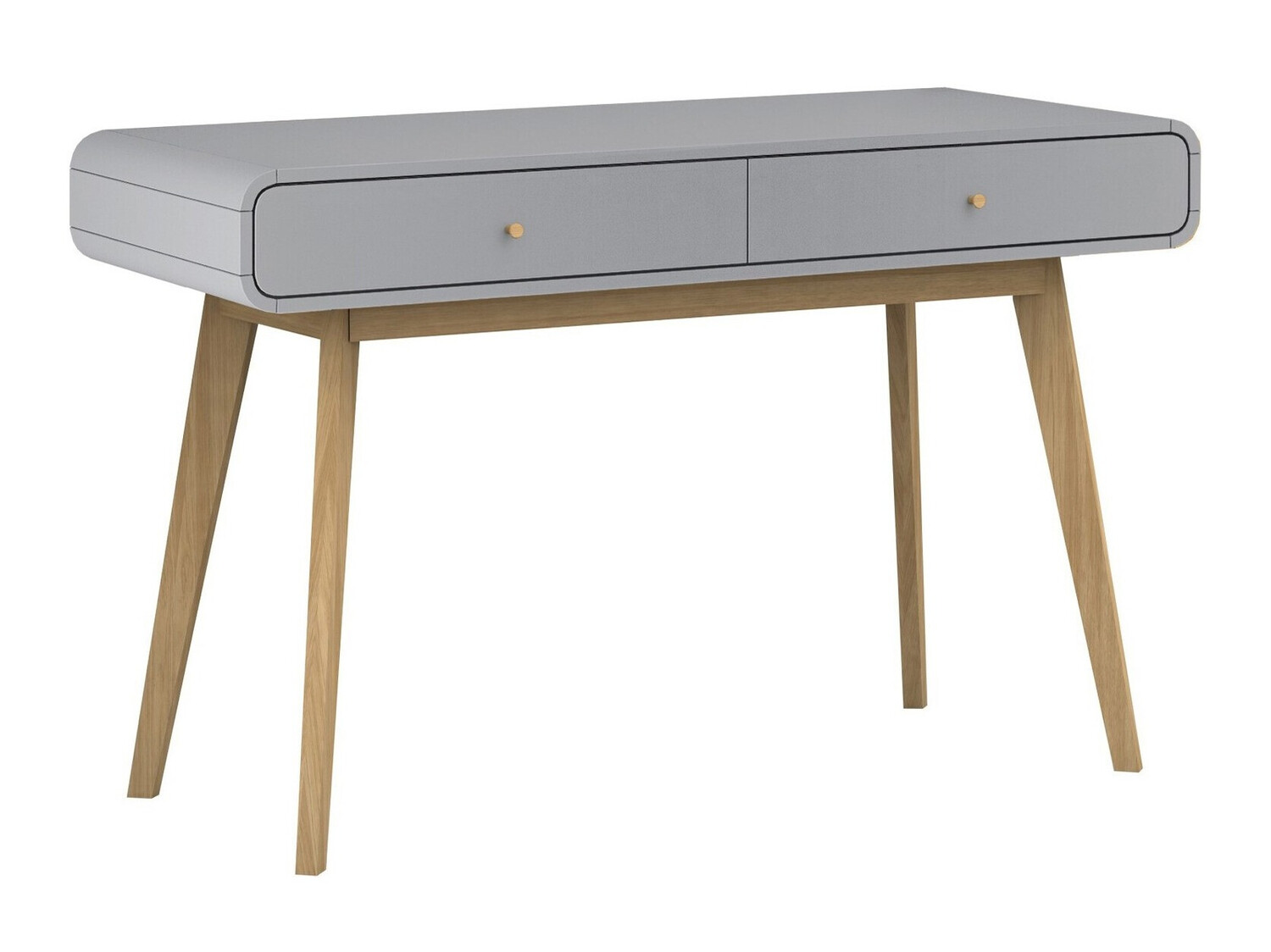 Bürotisch Elbtena 108 (Grau + Eiche)