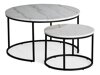 Couchtischset Scandinavian Choice 851 (Weisser Marmor + Schwarz)