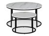 Couchtischset Scandinavian Choice 851 (Weisser Marmor + Schwarz)