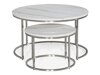 Couchtischset Scandinavian Choice 851 (Weisser Marmor + Silber)