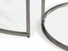 Couchtischset Scandinavian Choice 851 (Weisser Marmor + Silber)