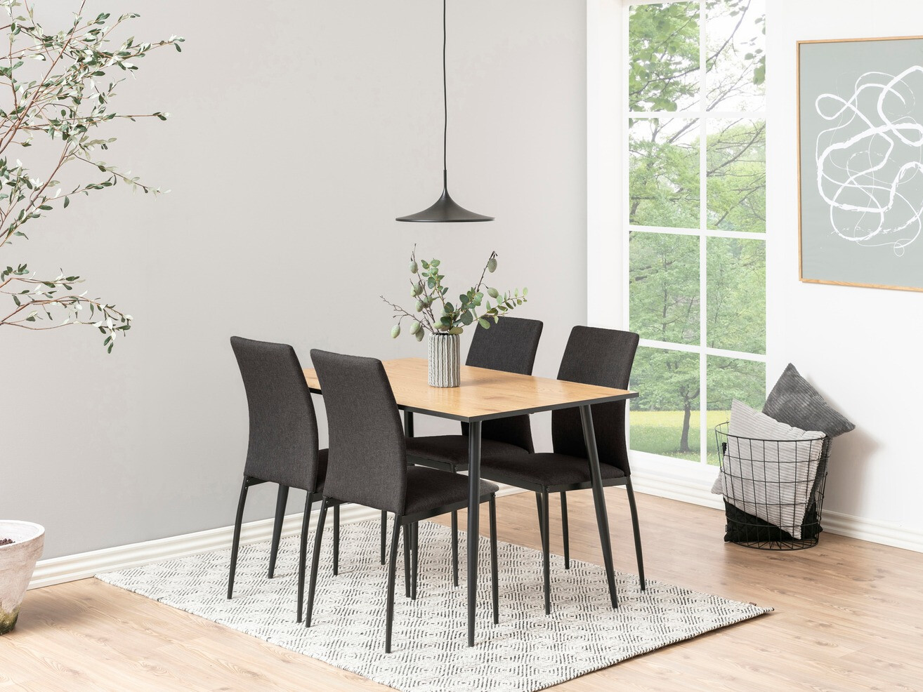 Tisch Norsica 289 (Wildeichenholzoptik + Schwarz)