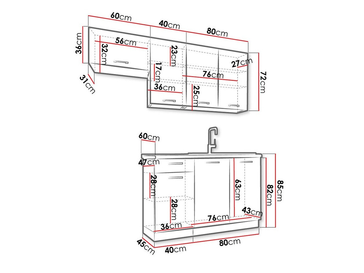 Küchenzeile Trenton 172