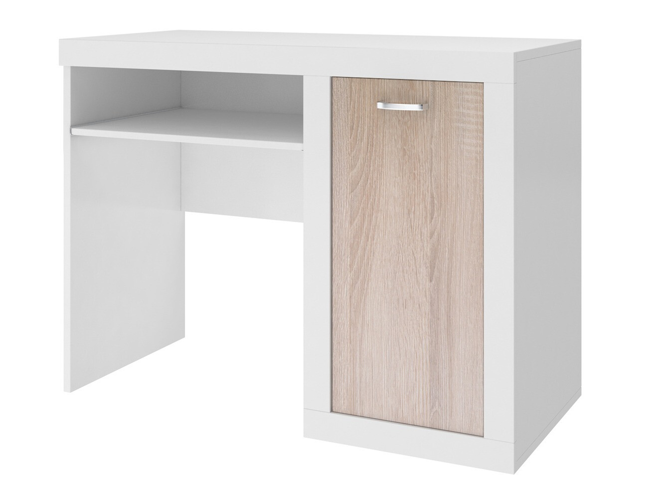 Bürotisch Tentive 102 (Weiss + Sonoma eichenholz)