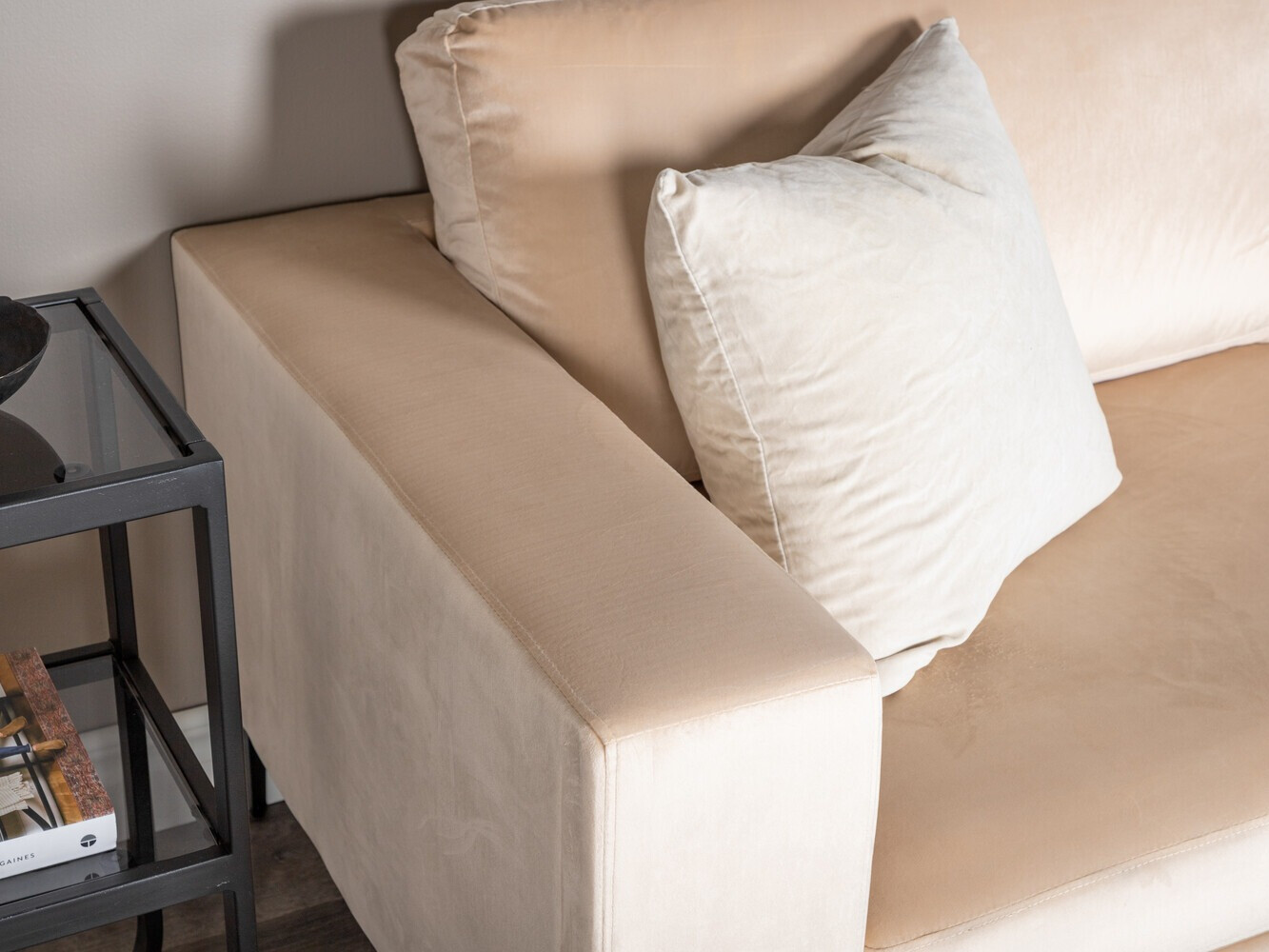 Sofa Dallas 2910 (Beige + Schwarz)