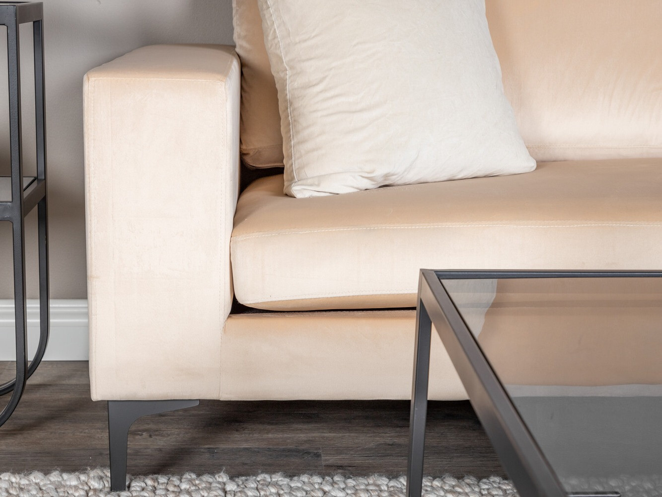 Sofa Dallas 2910 (Beige + Schwarz)