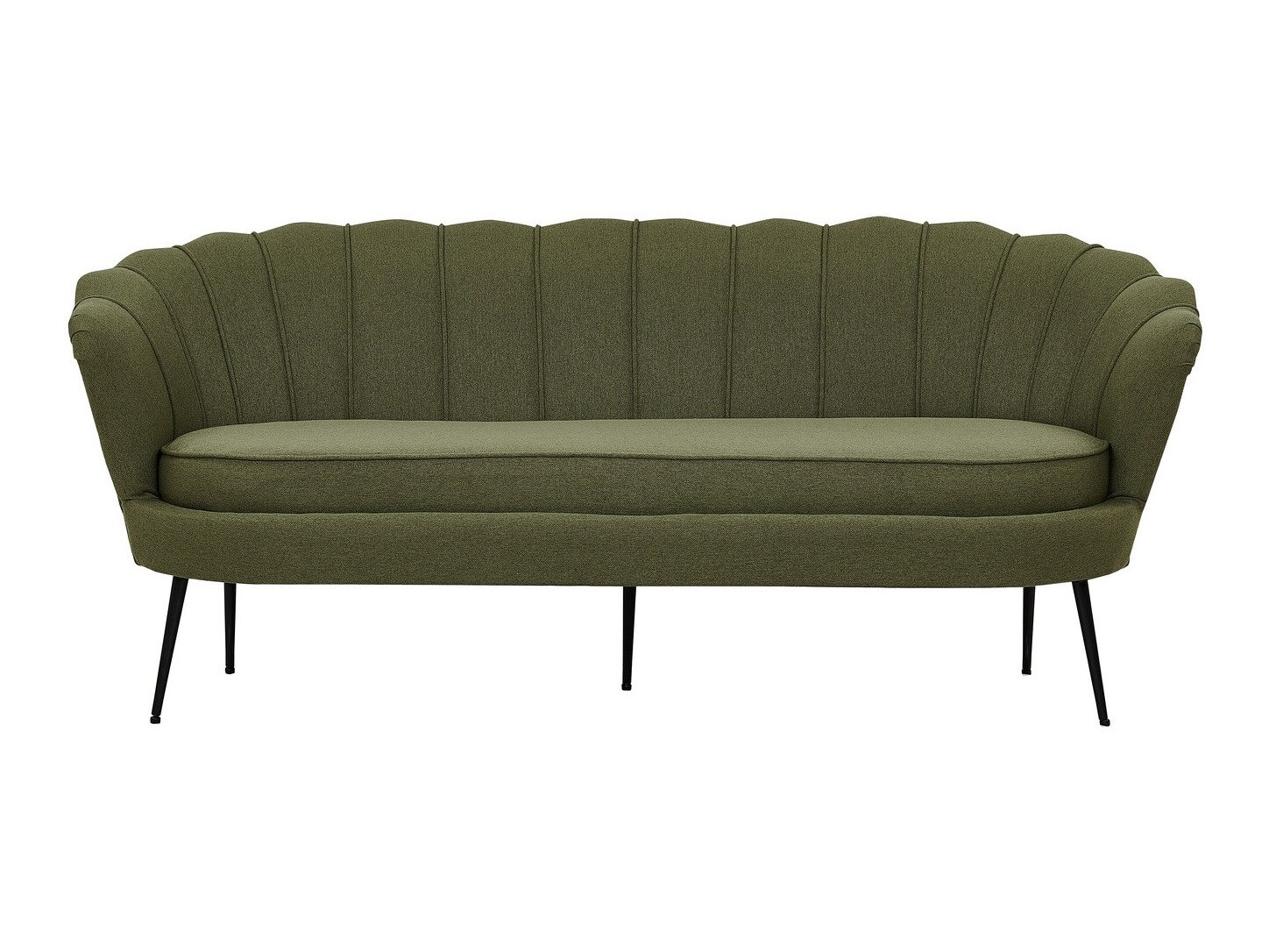 Sofa Dallas 2917 (Staubiges Grün + Schwarz)