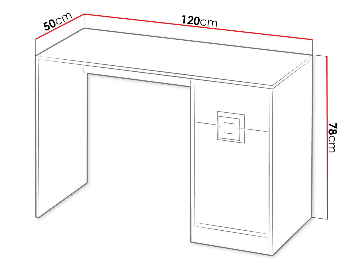 Bürotisch Balvire 110 (Eichenholzoptik hell + Weiss + Türkis)