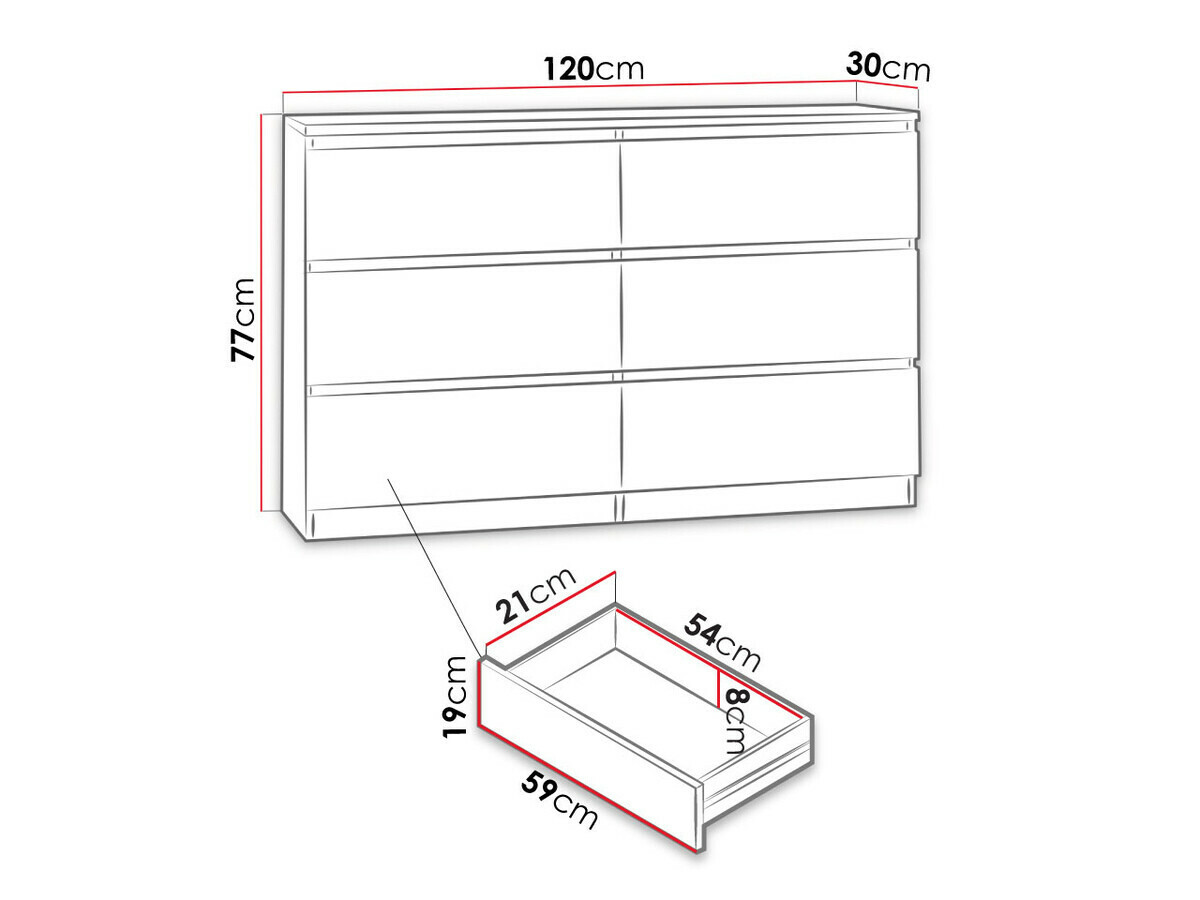 Kommoden Comfivo Structor V (Schwarz)