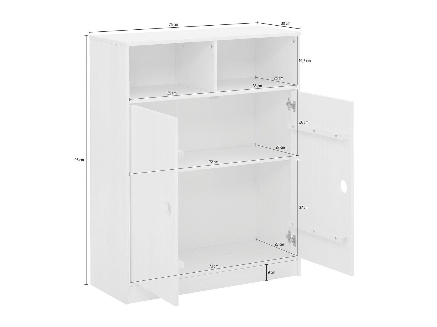 Sideboard Ruvfiva 116 (Grau)