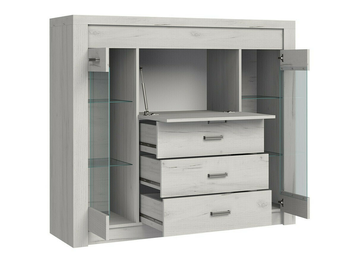 Wohnzimmer-Set Serfeno 121 (Craft weiss)