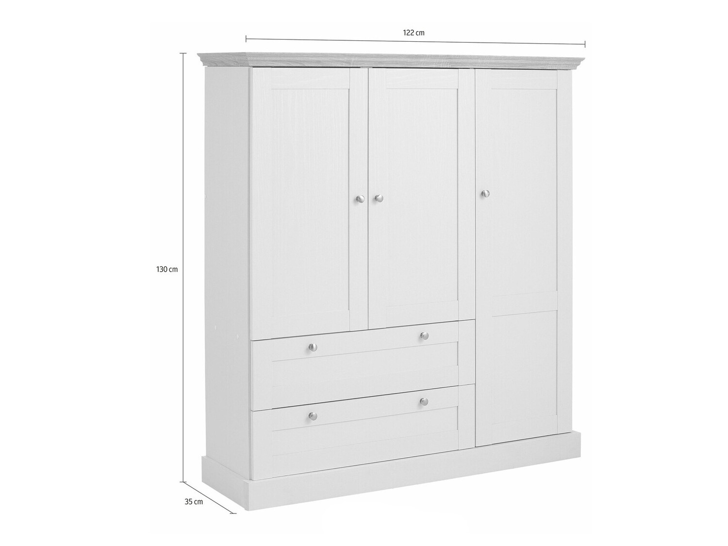 Kommoden Lirveri 103 (Eichenholzoptik hell)