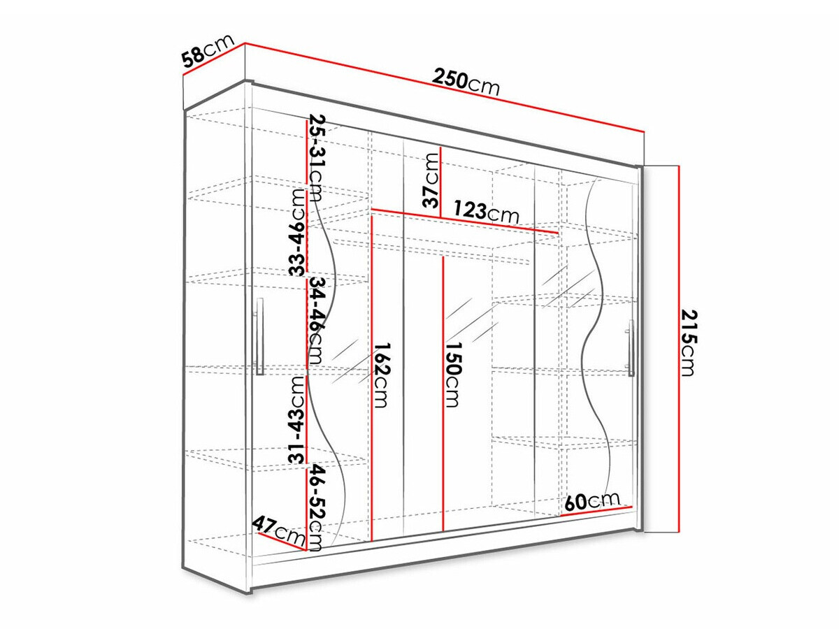 Kleiderschrank Closico Ordo III (Weiss)