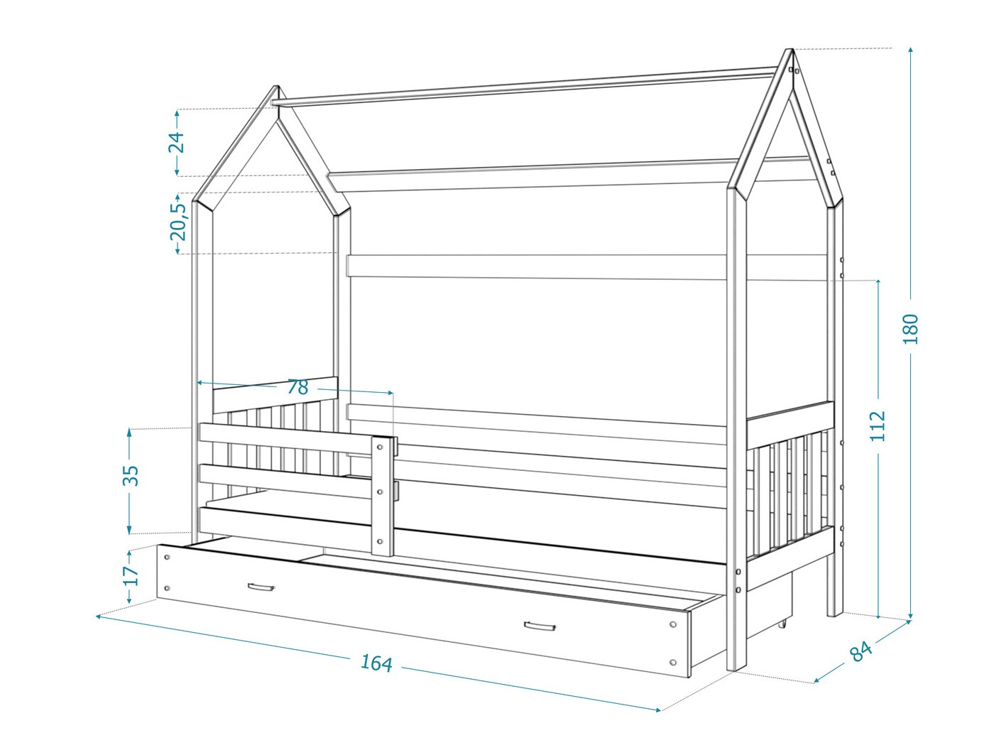 Bett Aurora 122