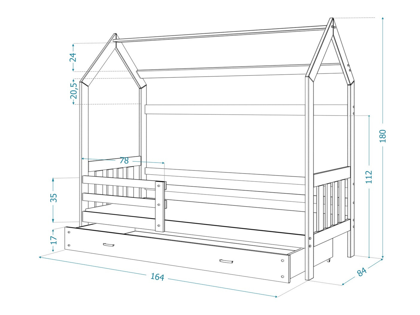 Bett Aurora 122