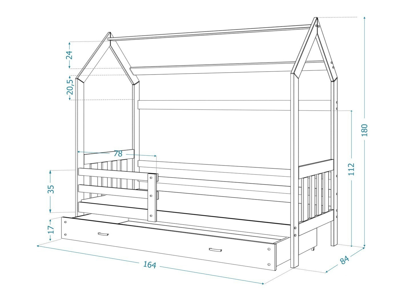 Bett Aurora 122