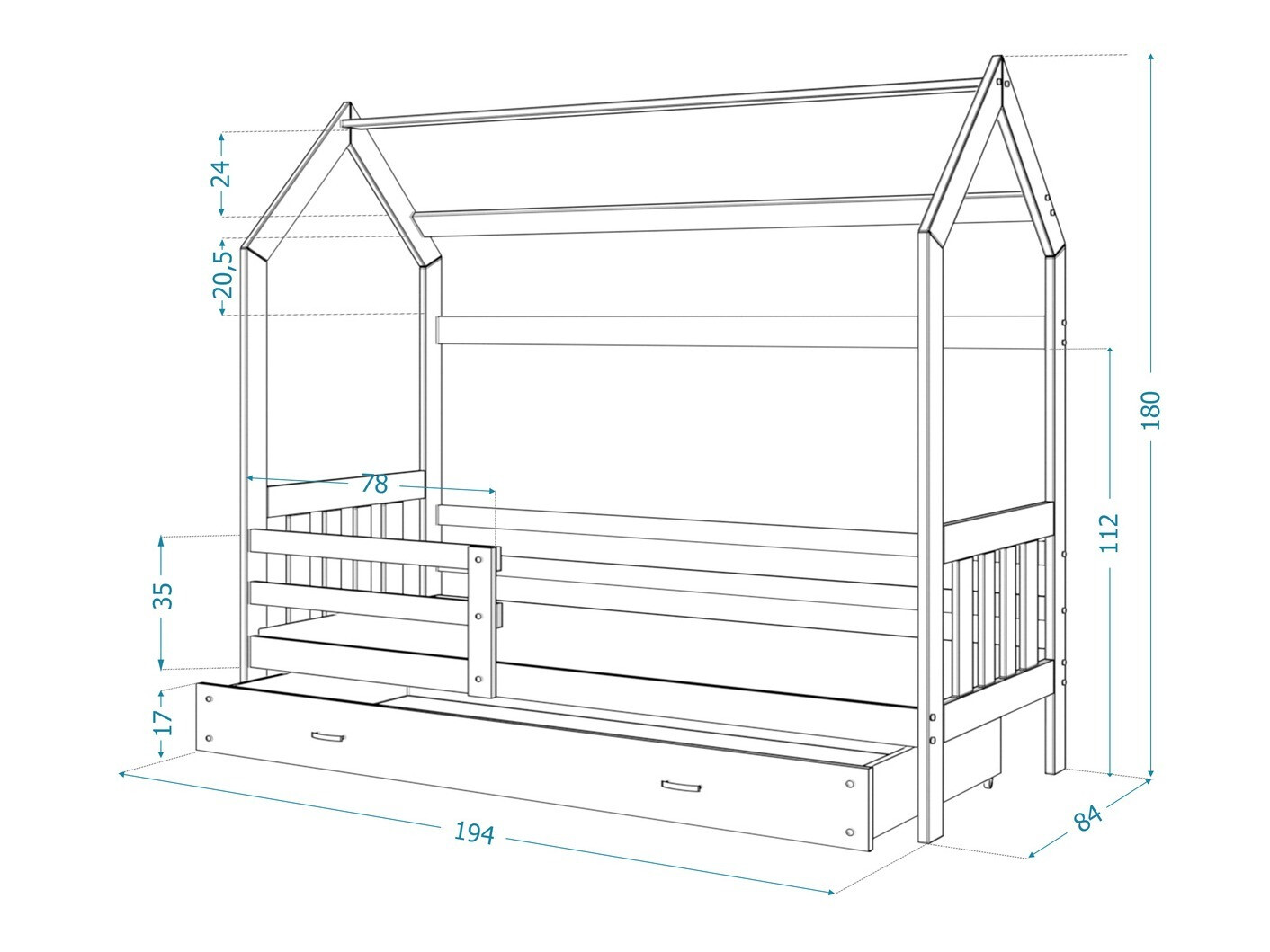 Bett Aurora 123