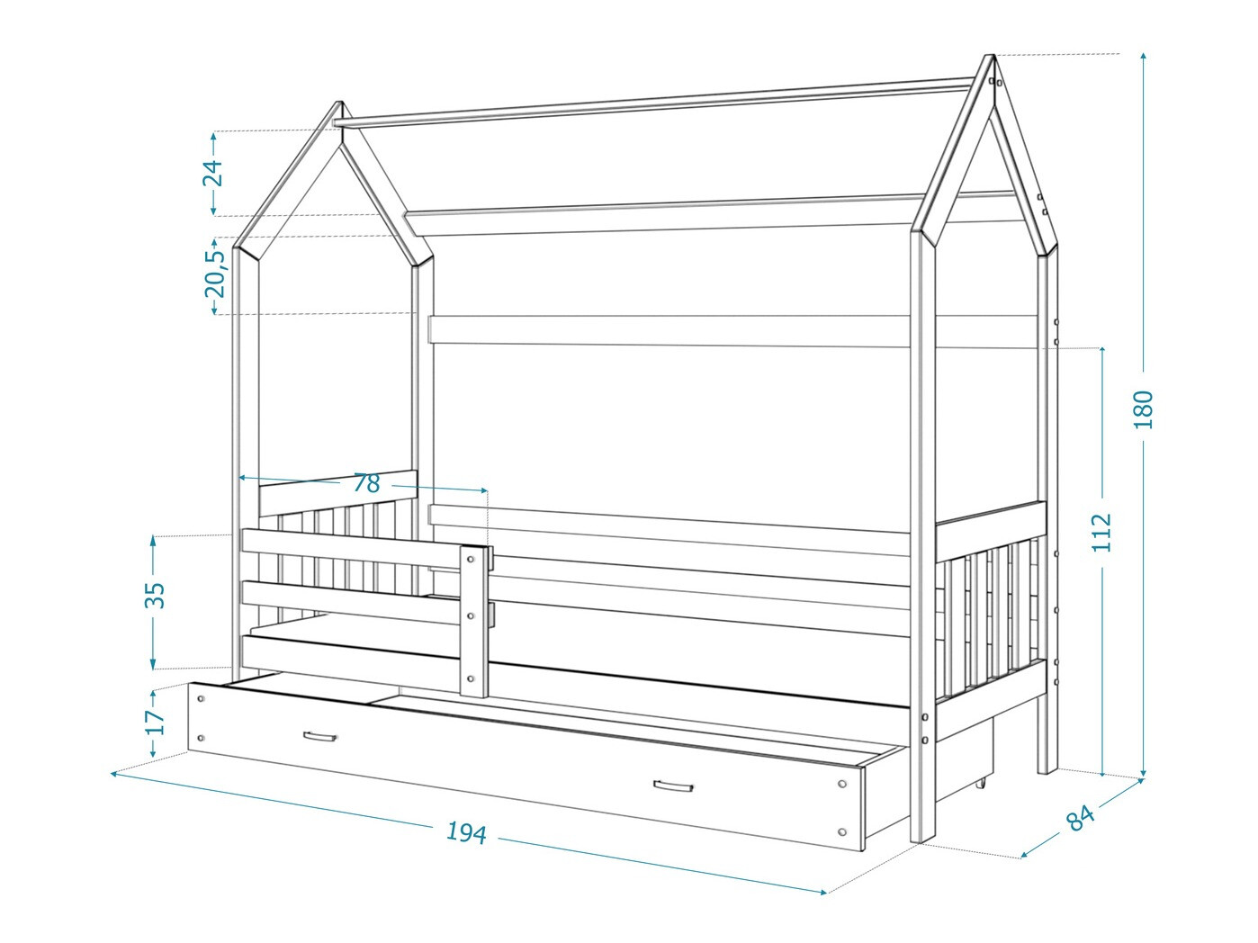 Bett Aurora 123