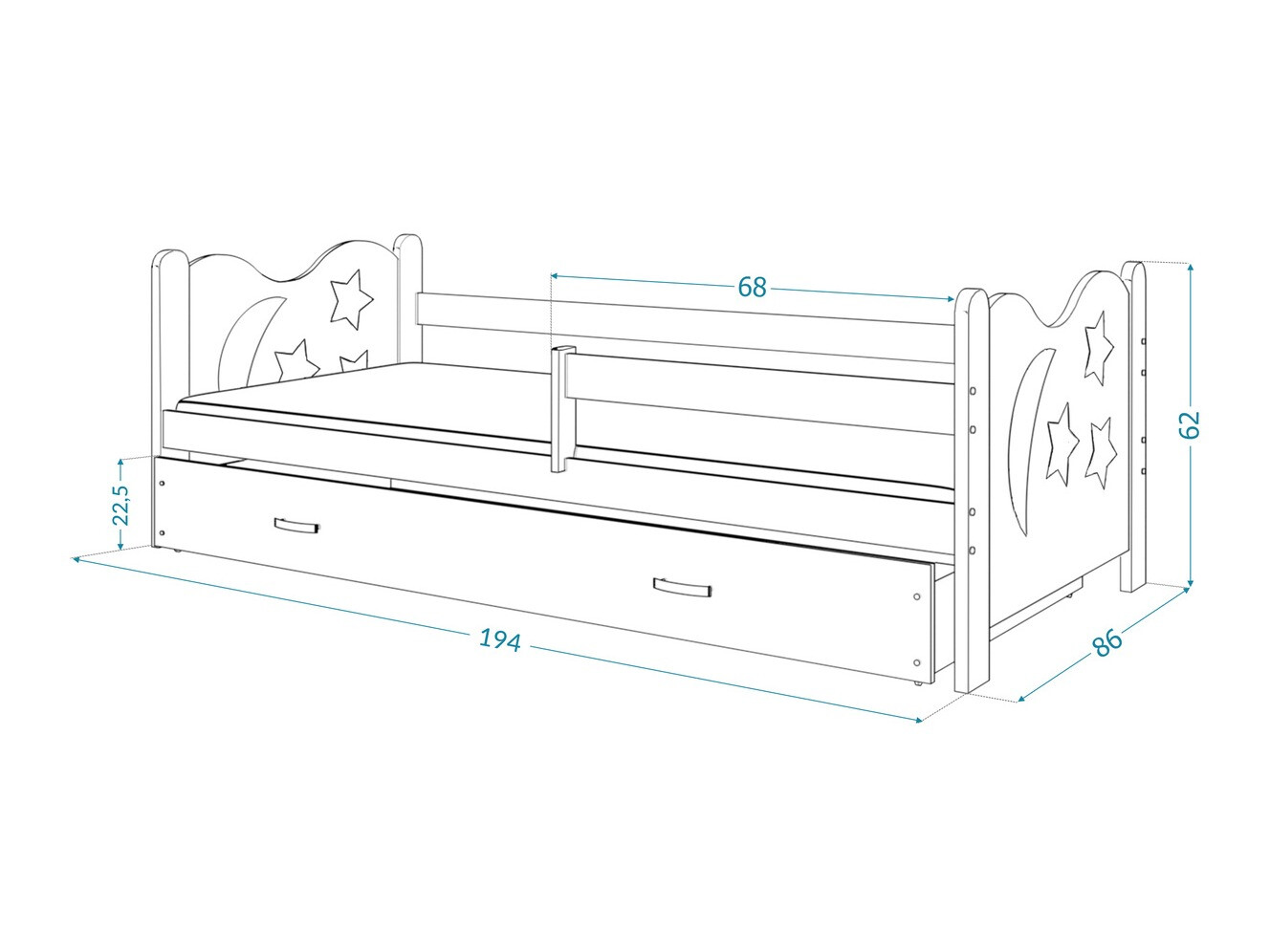 Bett Aurora 124
