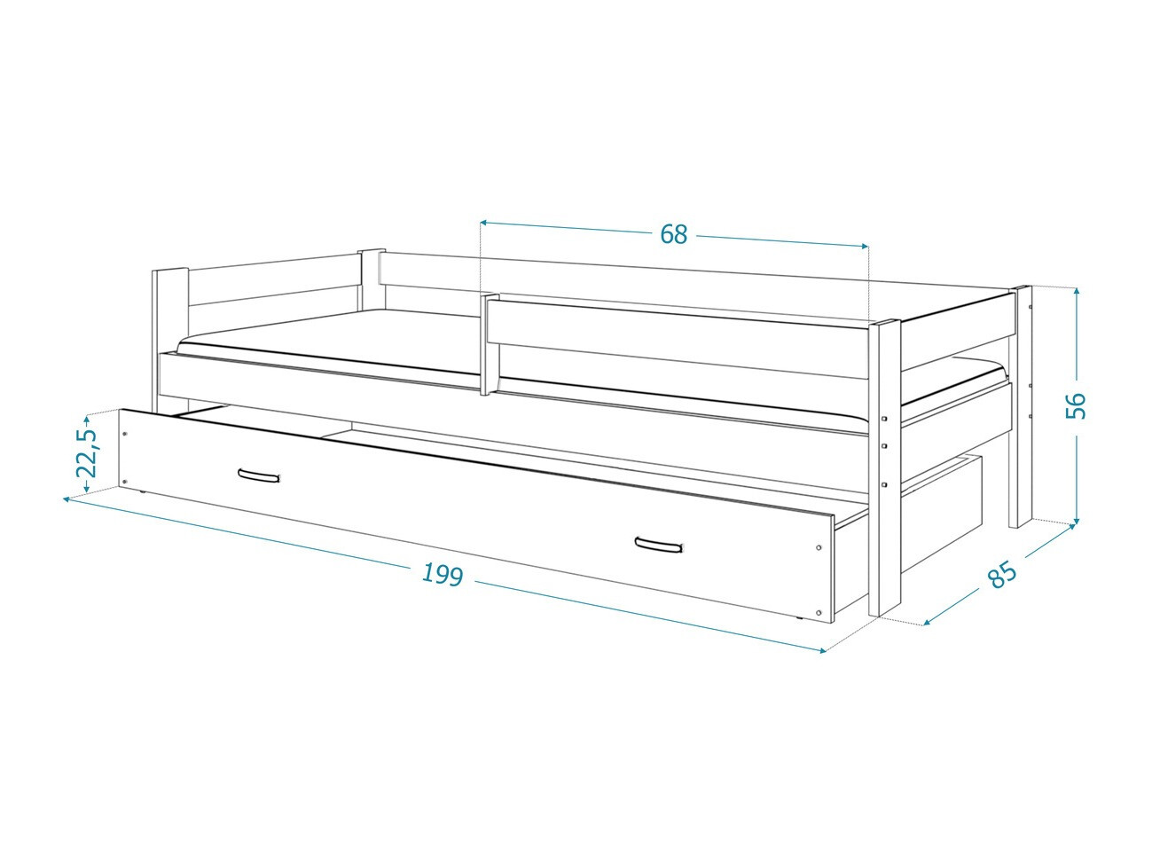Bett Aurora 125 (Weiss)