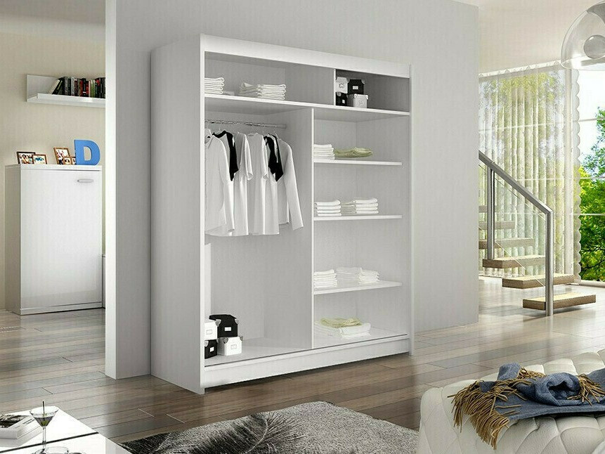 Kleiderschrank Closico Vastor I (Schwarz + Artisan-Eiche)