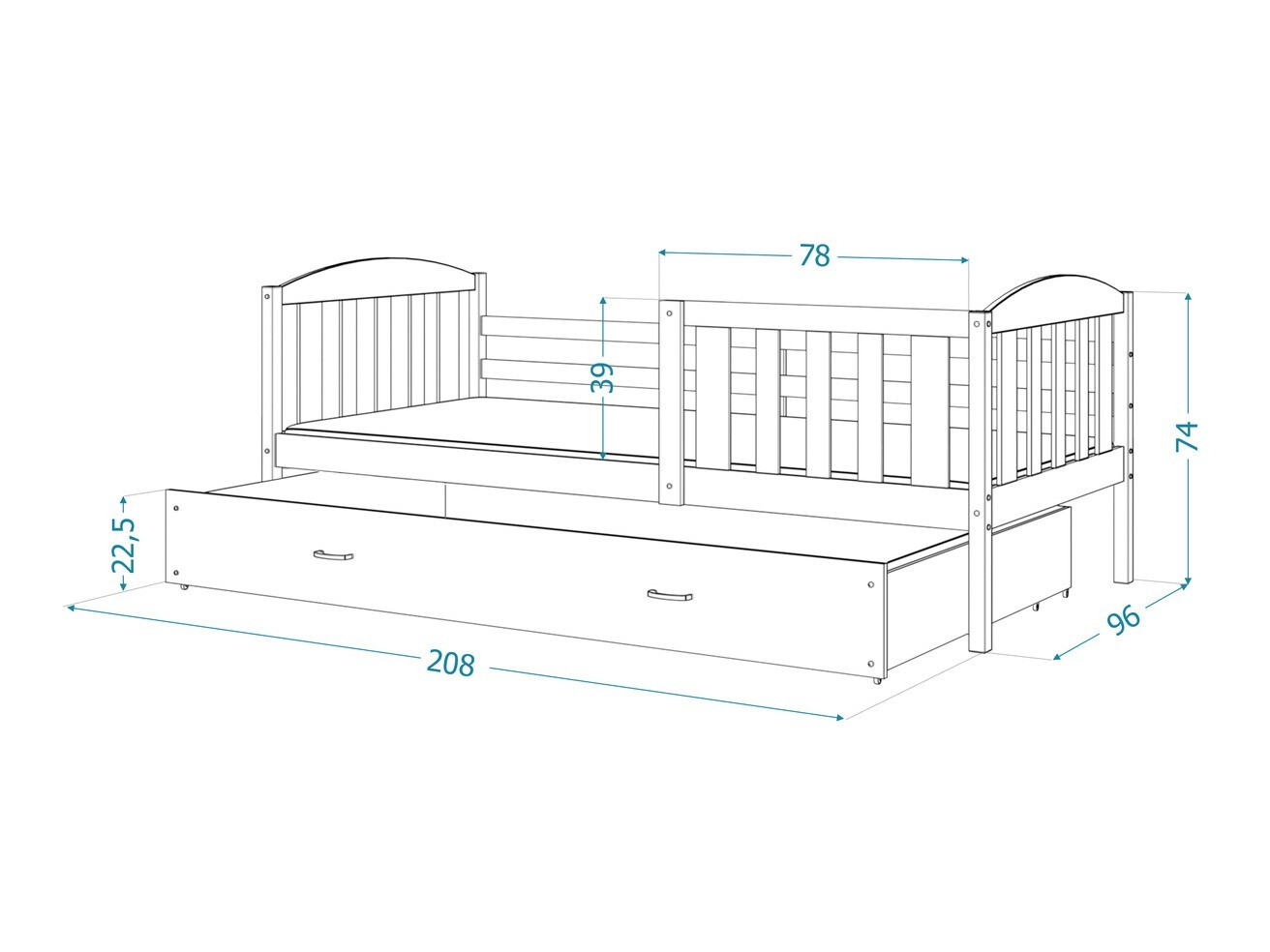 Bett Aurora 126