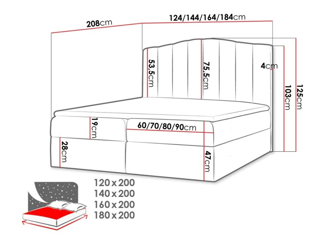 Boxspringbett Cantus (Casablanca 2314)