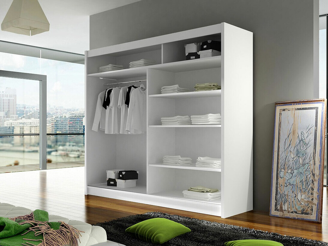 Kleiderschrank Closico Cavaris IV (Weiss + Artisan-Eiche)