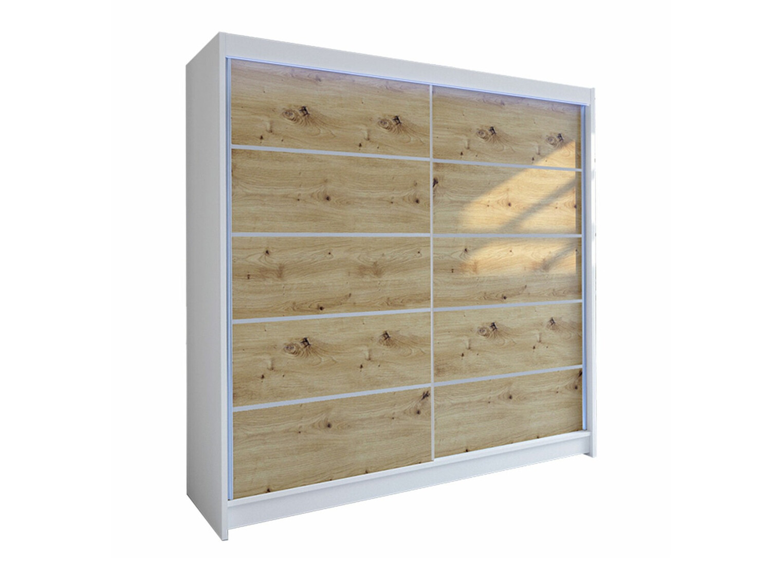 Kleiderschrank Closico Cavaris IV (Weiss + Artisan-Eiche)