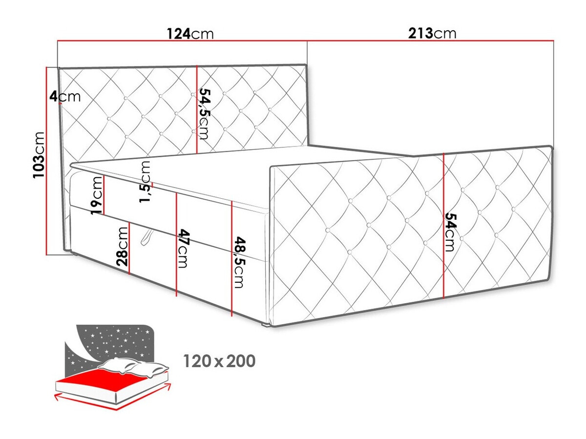 Boxspringbett Baltimore 158 (Magic Velvet 2208)