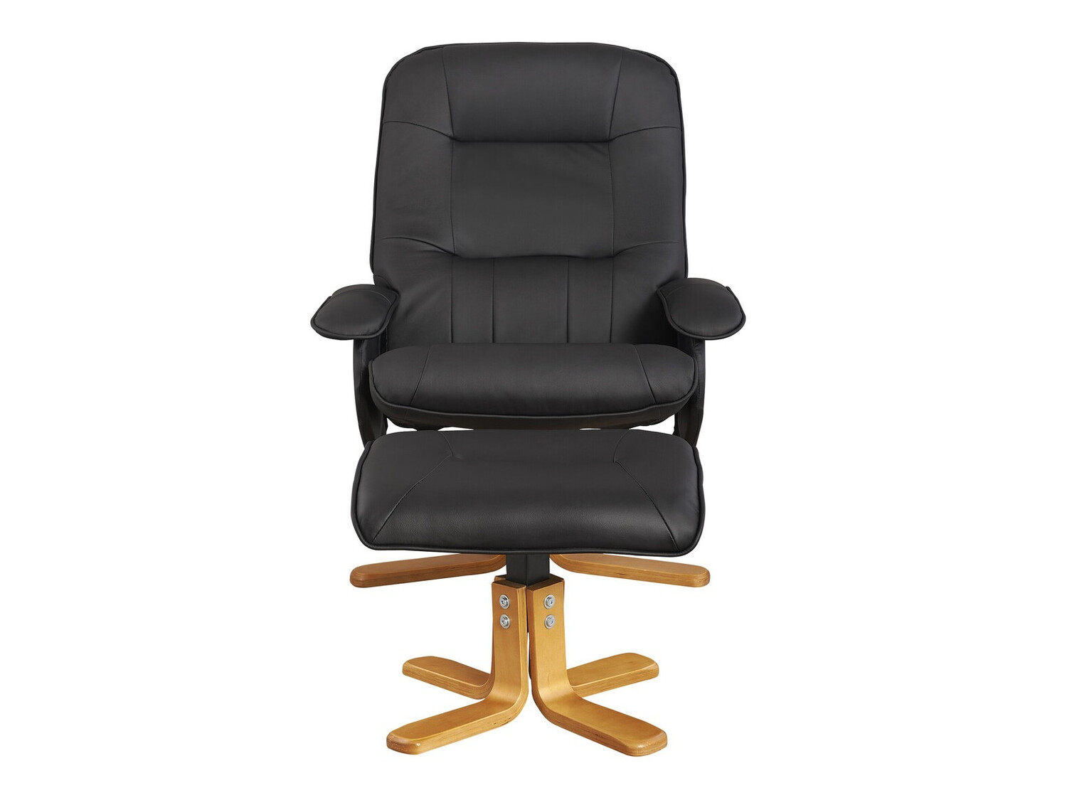 Sessel Denton 293 (Schwarz + Helles Holz)