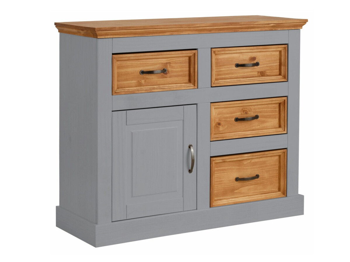 Kommoden Tolelio 100 (Grau + Kiefernholzoptik)