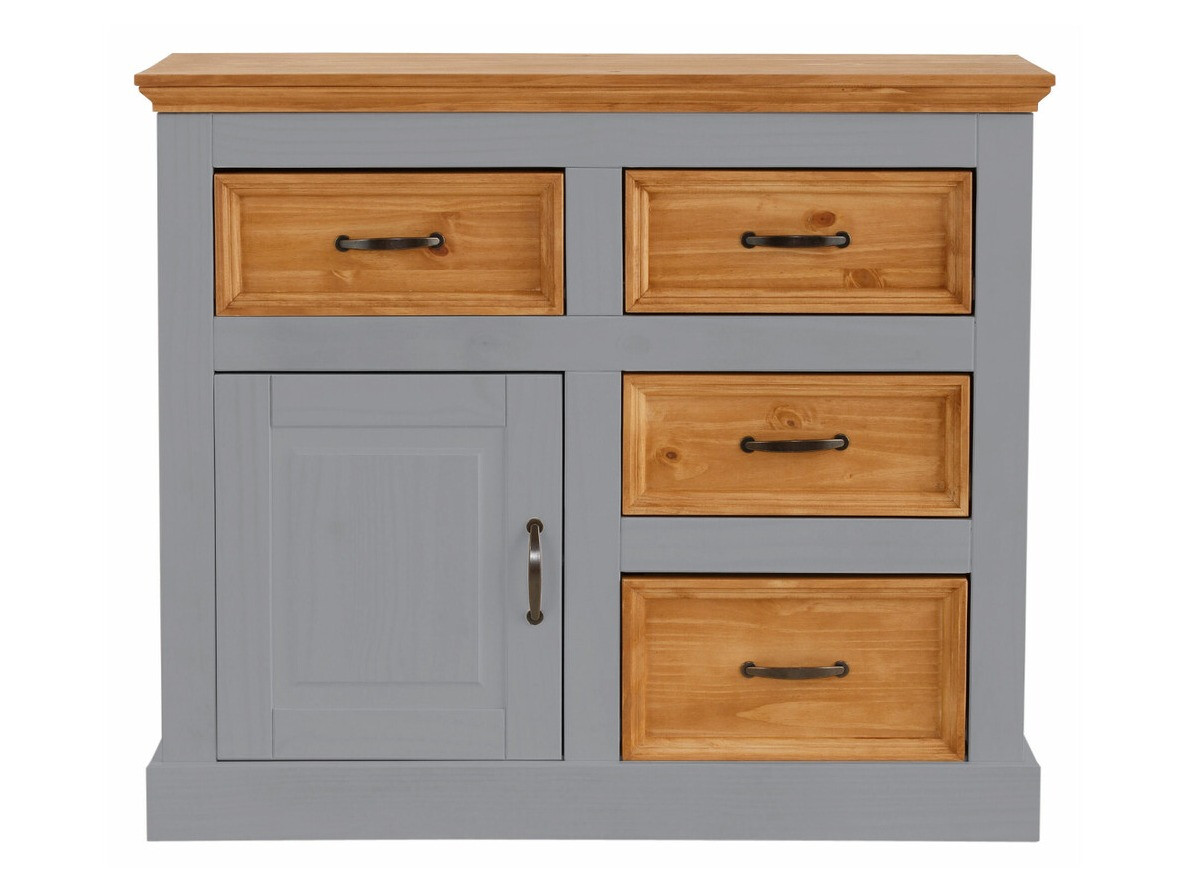 Kommoden Tolelio 100 (Grau + Kiefernholzoptik)