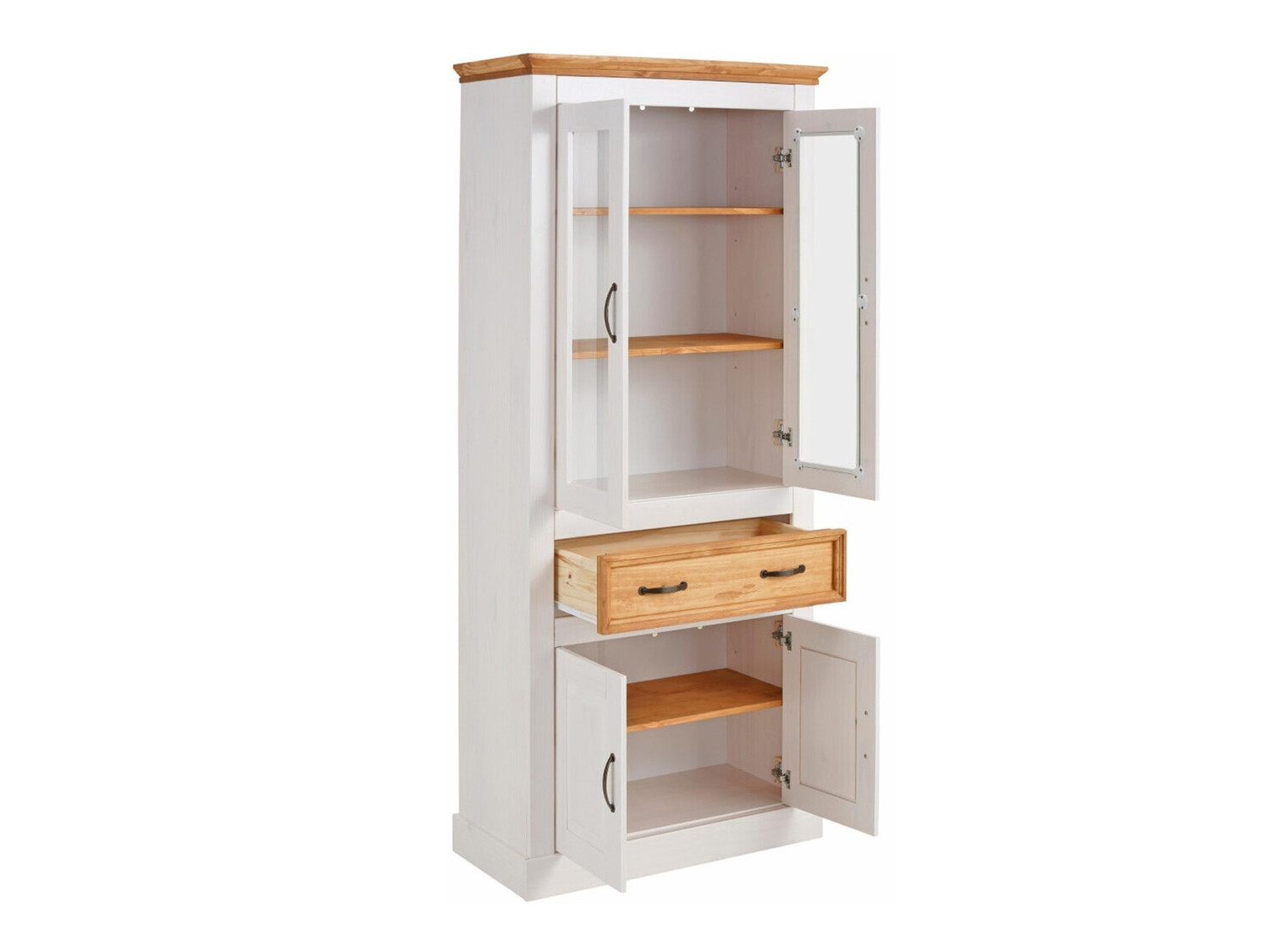 Regal Tolelio 103 (Weiss + Kiefernholzoptik)