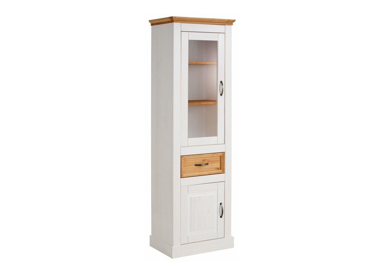 Regal Tolelio 105 (Weiss + Kiefernholzoptik)