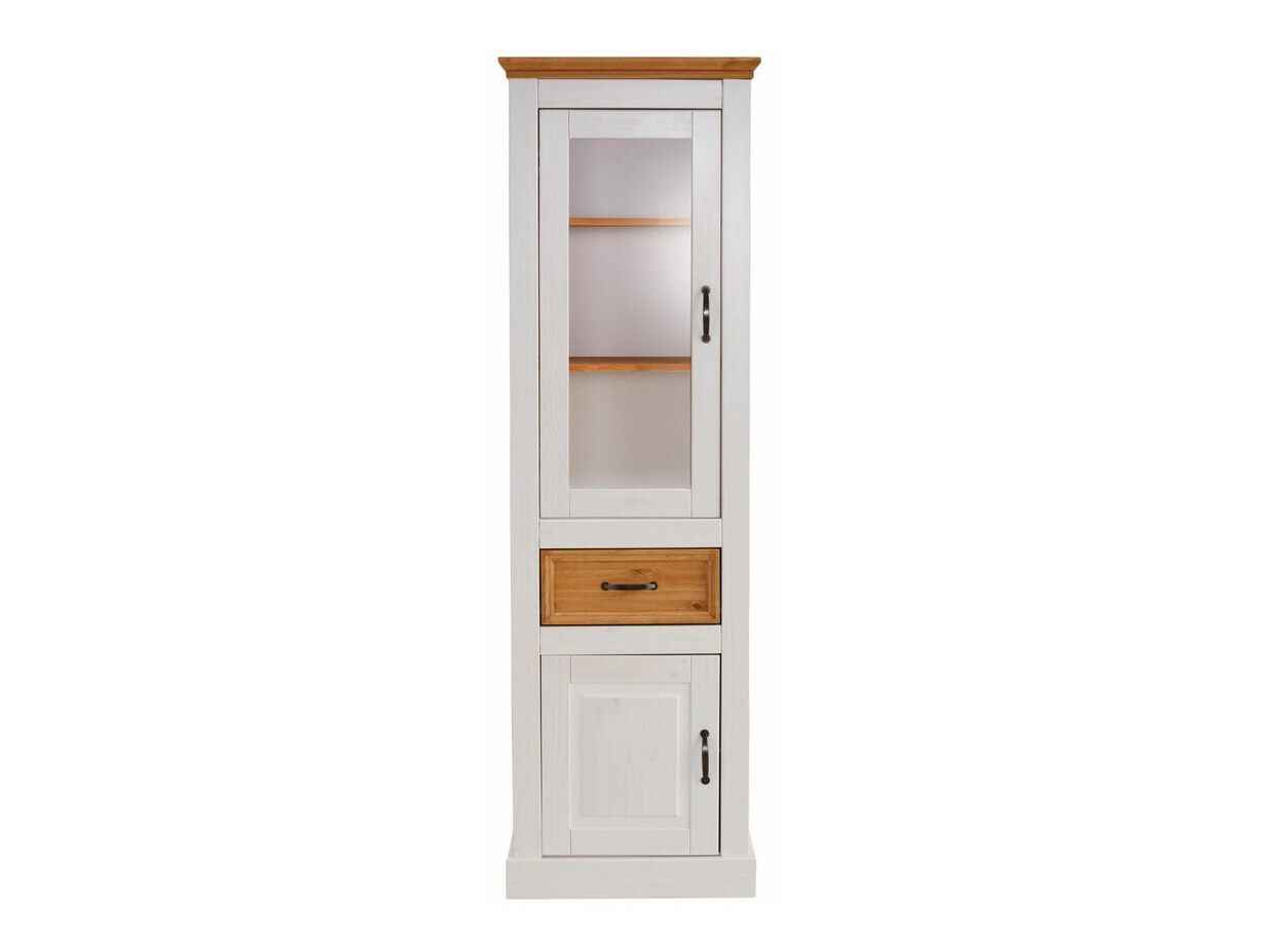 Regal Tolelio 105 (Weiss + Kiefernholzoptik)