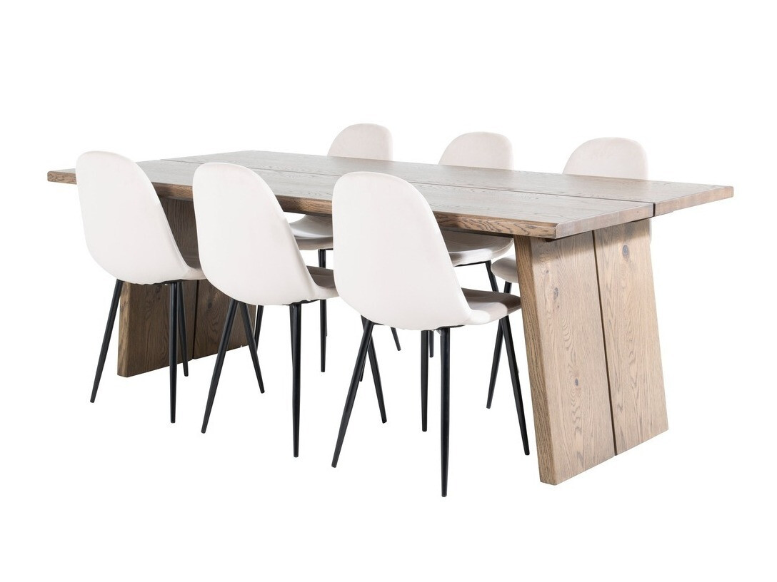 Essgruppe Dallas 1868 (Schwarz + Beige)