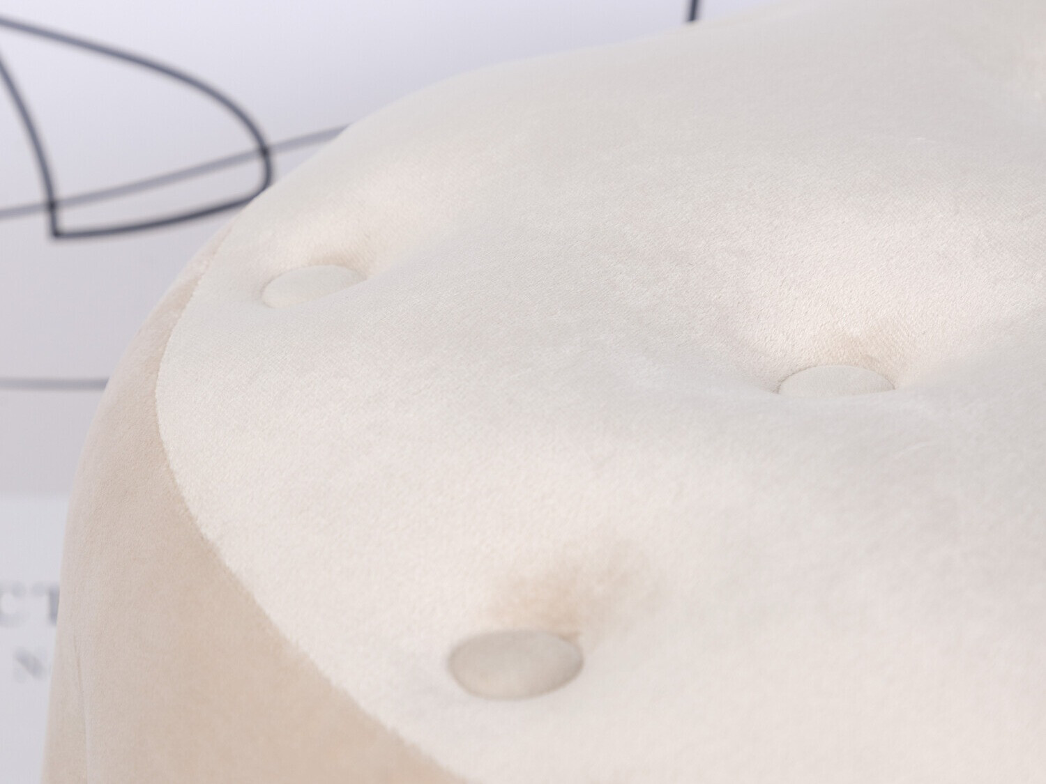 Hocker Dallas 2915 (Cremefarben)