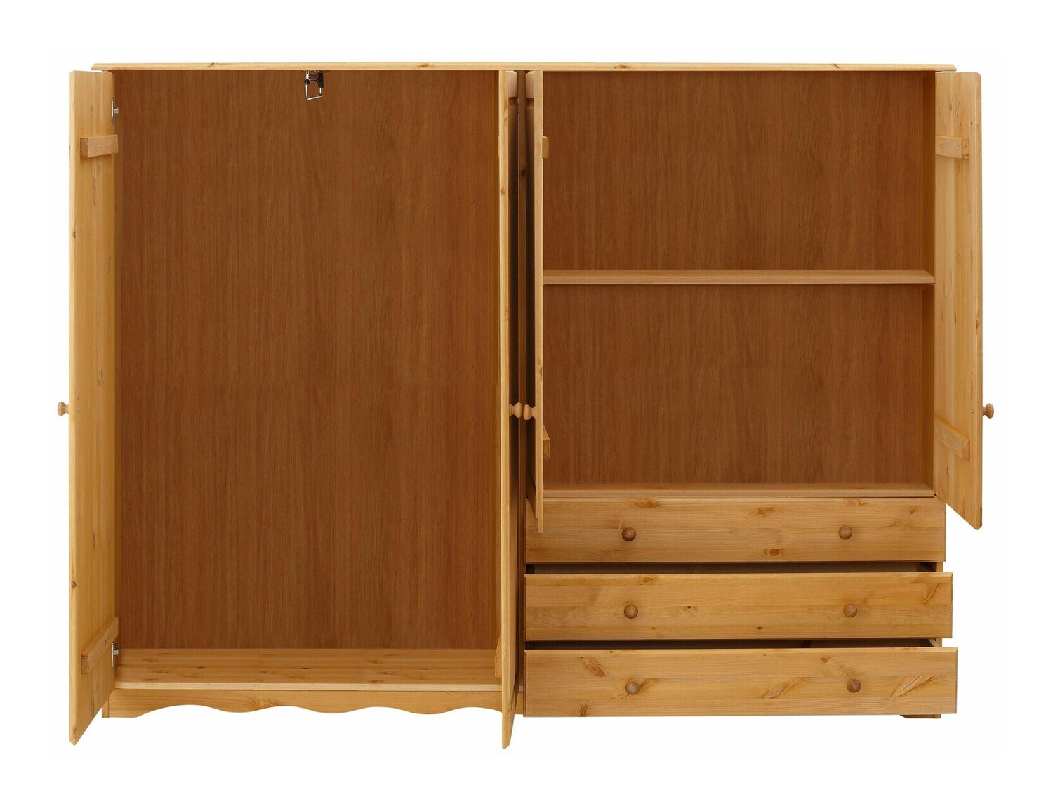 Kleiderschrank Denton 240 (Kiefernholzoptik)