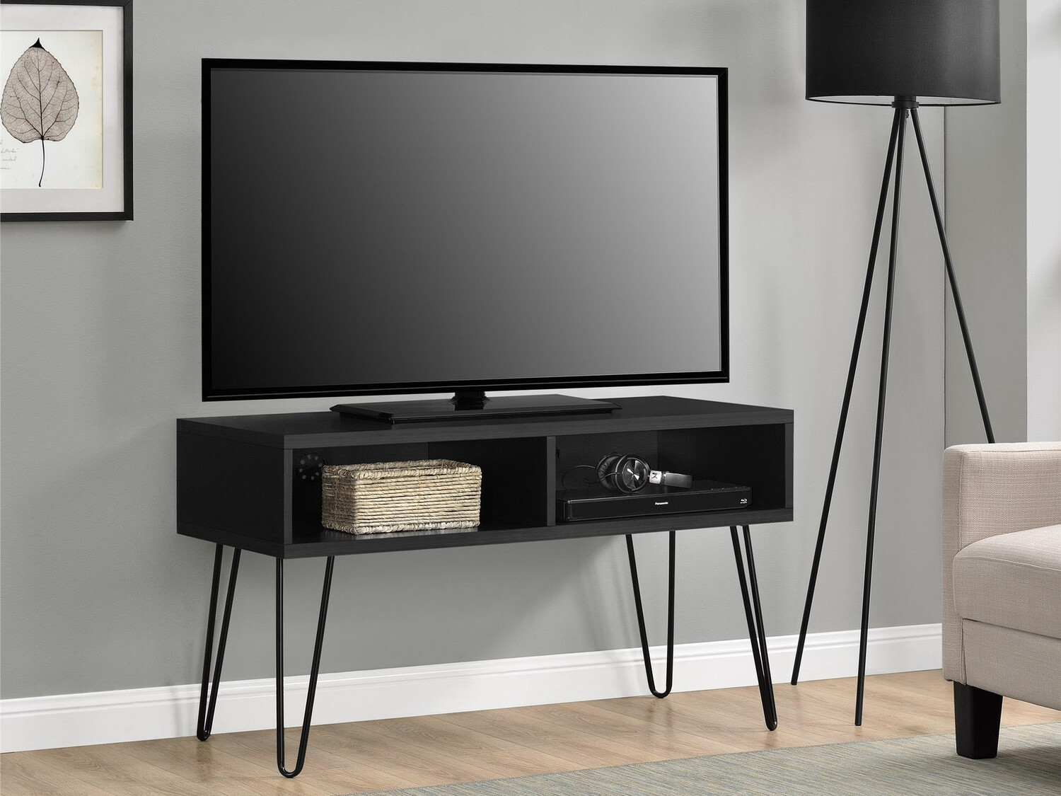 TV-Möbel Tulsa 119 (Eichenholzoptik schwarz)