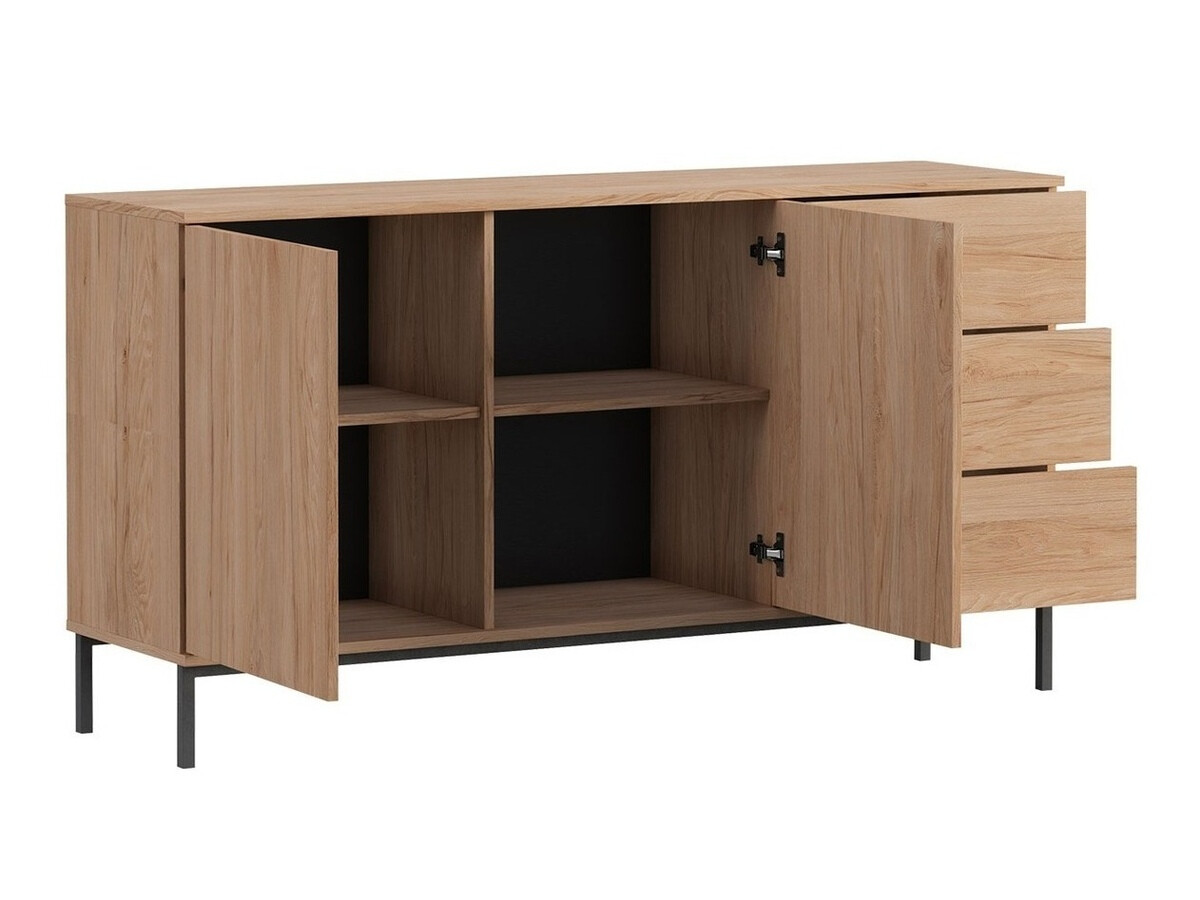 Wohnzimmer-Set Lomsore 110 (Helles Holz)