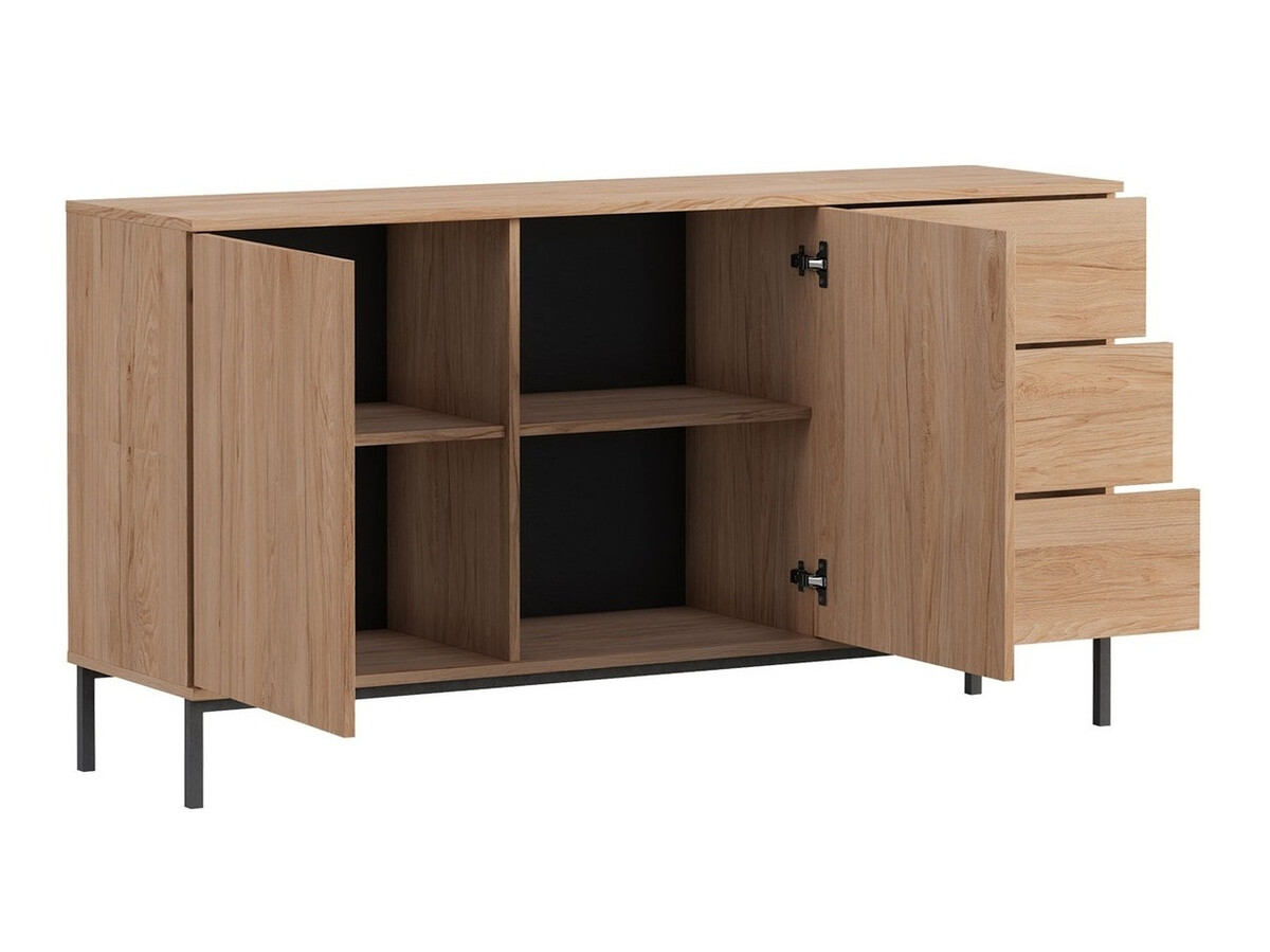 Wohnzimmer-Set Lomsore 107 (Schwarz)