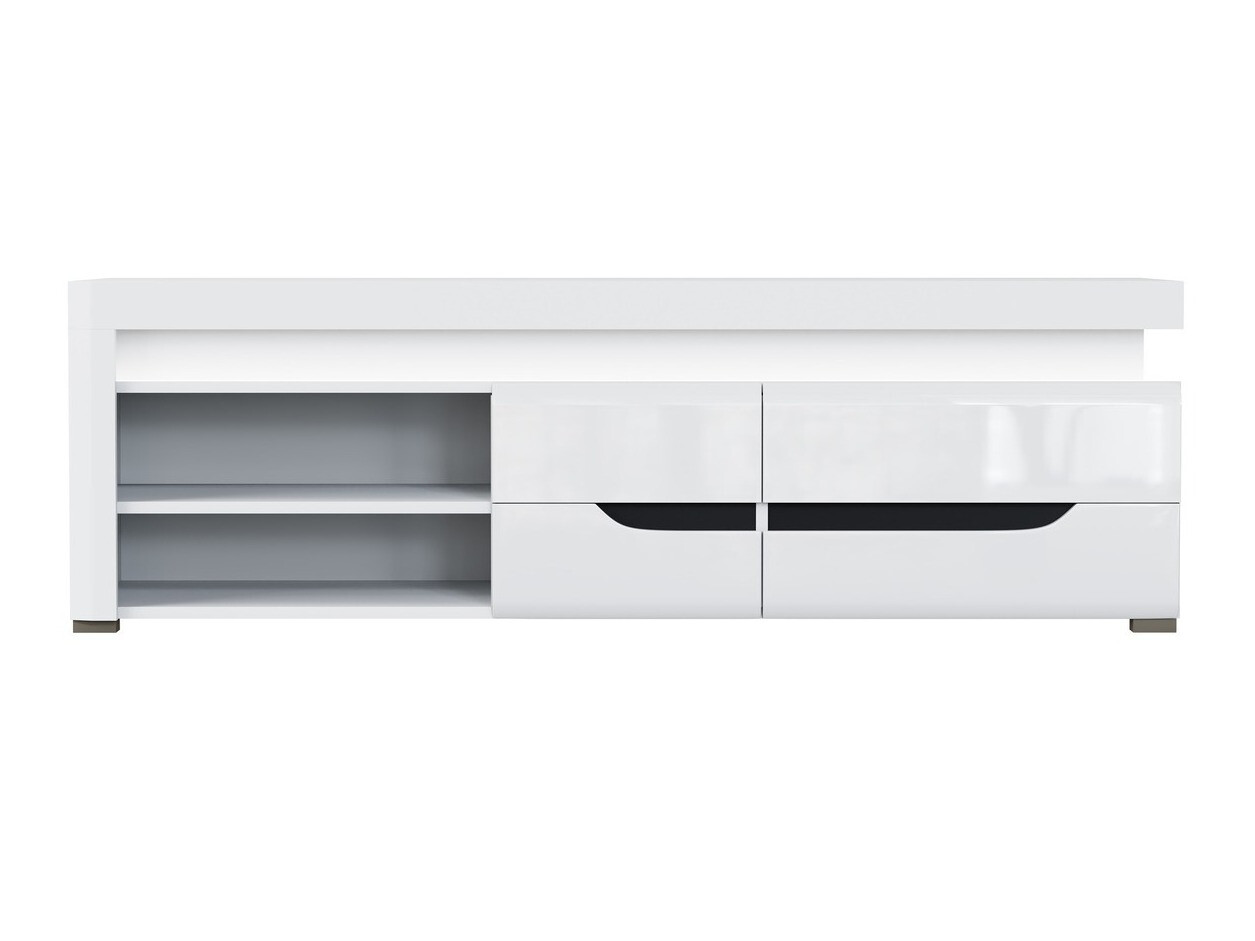 TV-Möbel Revelmi 101 (Weiss glänzend + Weiss)