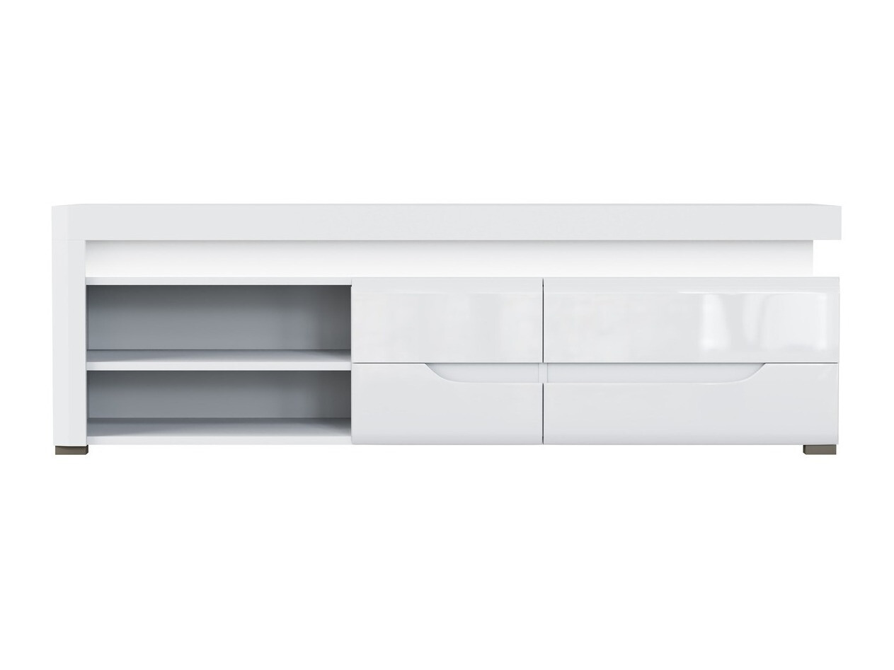 TV-Möbel Revelmi 101 (Weiss glänzend + Weiss)
