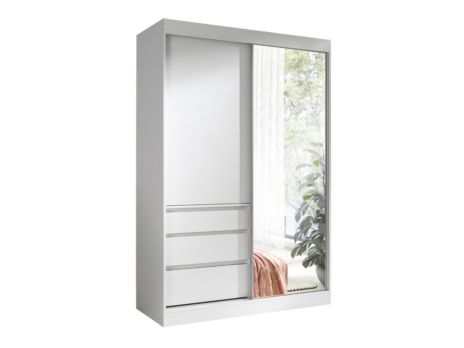 Kleiderschrank Toledo 115 (Weiss)