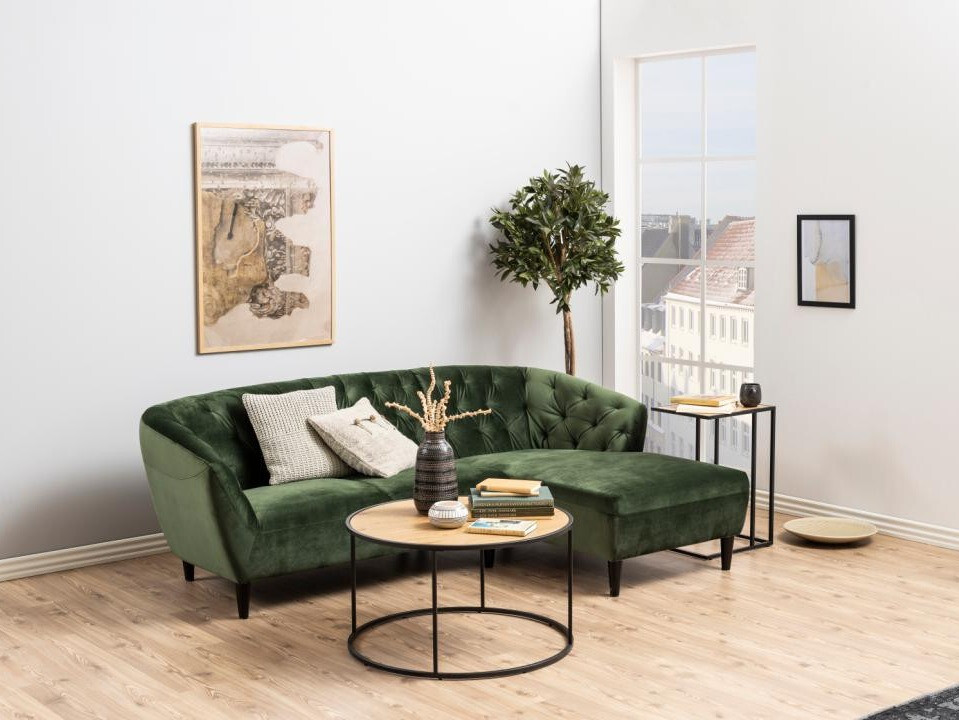 Couchtisch Norsica Sevferi 188 (Schwarz + Wildeichenholzoptik)