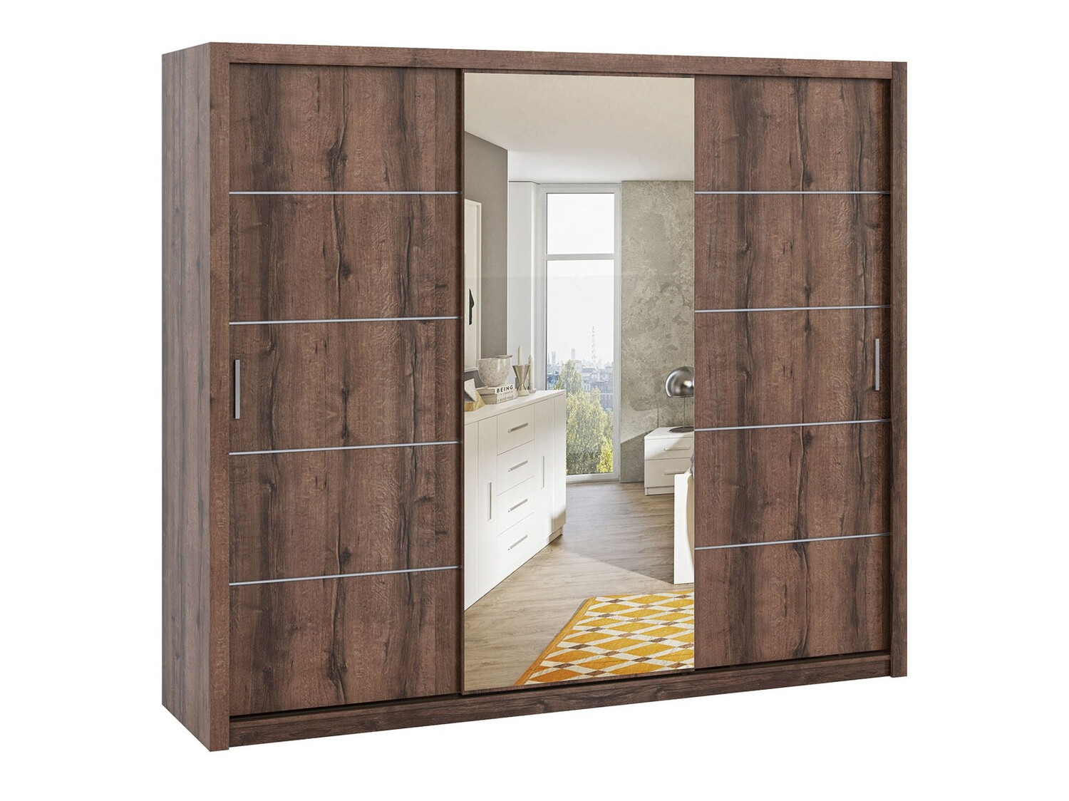Kleiderschrank Catromi 111 (Monastery Eichenholzoptik)