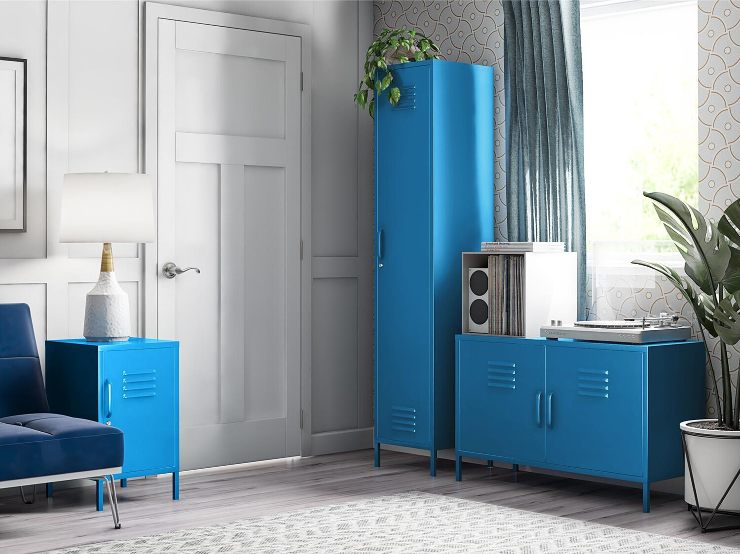 Sideboard Novogratz Sersoni 100 (Blau)