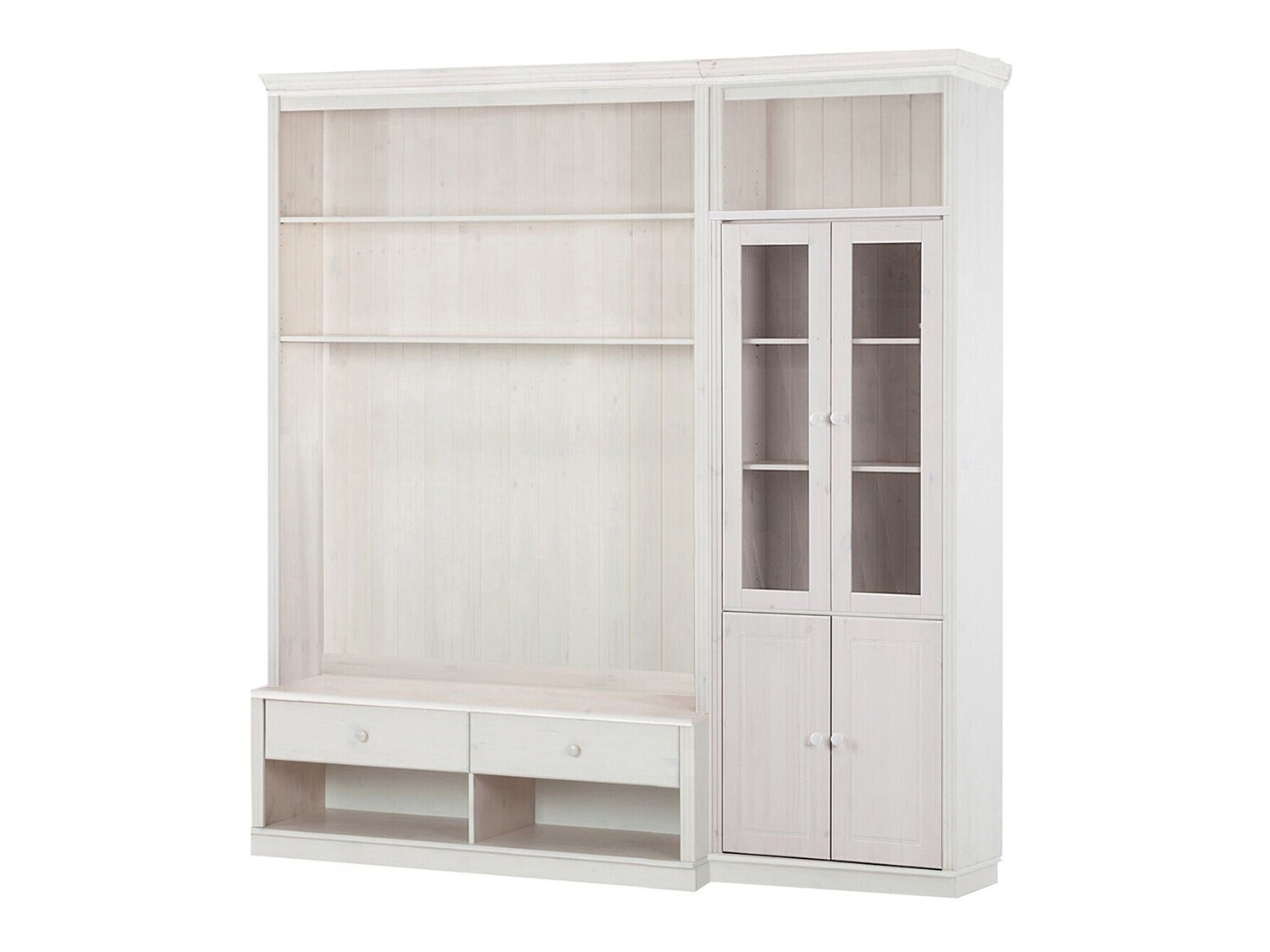 Wohnzimmer-Set Saltoro 124 (Weiss)